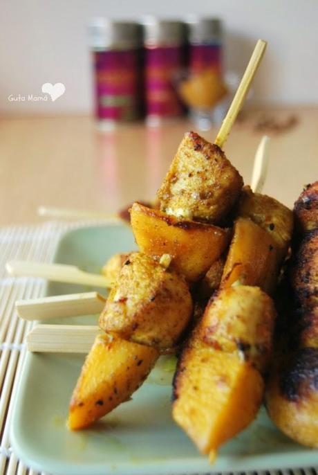 Brochetas de pollo Korma ( #SemanaAsiatica en Lidl )