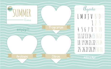 Calendarios agosto - Domingo de recomendaciones -