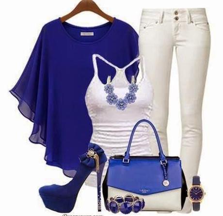 OUTFIT AZUL TENDENCIA 2014
