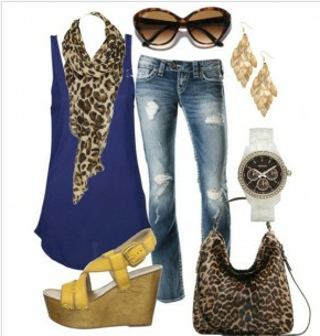 OUTFIT AZUL TENDENCIA 2014