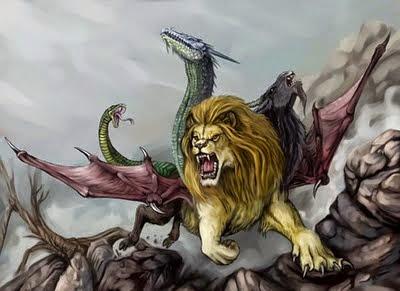 Seres mitológicos voladores#8 QUIMERA