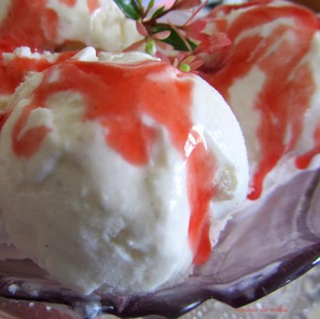 Helado de nata y yogur