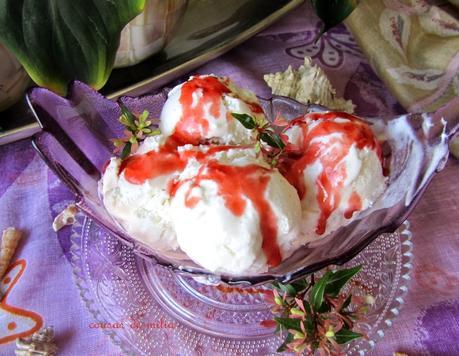 Helado de nata y yogur