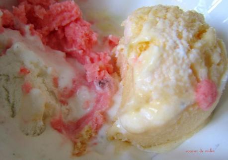 Helado de nata y yogur