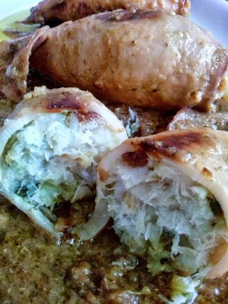 Lulas Rellenas de Bacalao