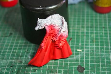 Rojo Escarlata de Vallejo Model Air de base para la capa