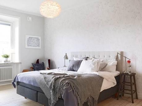 Renovaciones modernas en pisos antiguos papel de pared en dormitorios estilo nórdico escandinavo pisos decoración sueca nórdica decoración dormitorios infantiles decoración diseño de interiores decoración comedores cocinas blancas modernas decoración blog estilo nórdico 