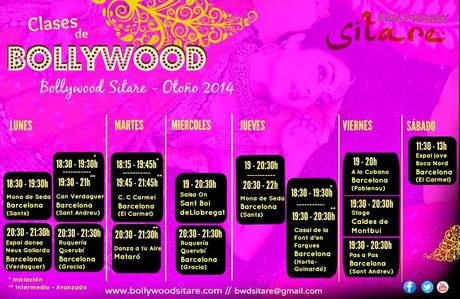 Clases de Bollywood otoño 2014 en Barcelona y alrededores