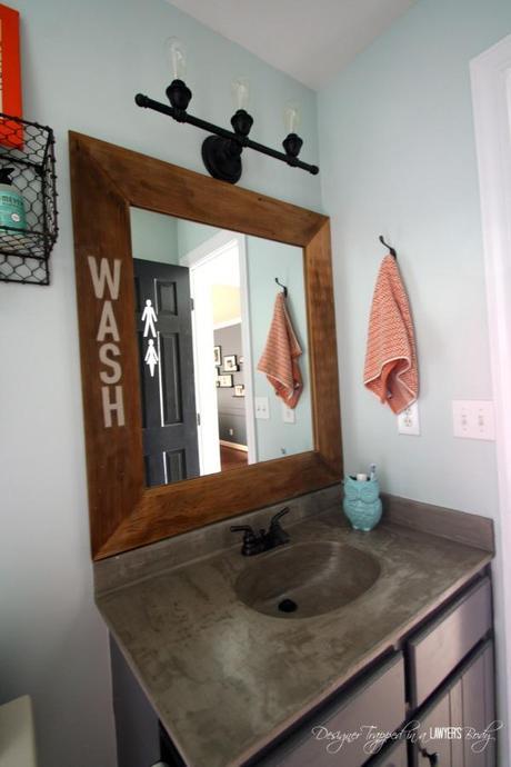 ANTES/DESPUÉS DE UN BAÑO DE ESTILO INDUSTRIAL