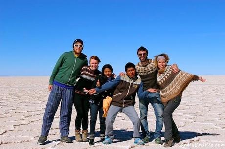 Nuestro grupo en el Salar