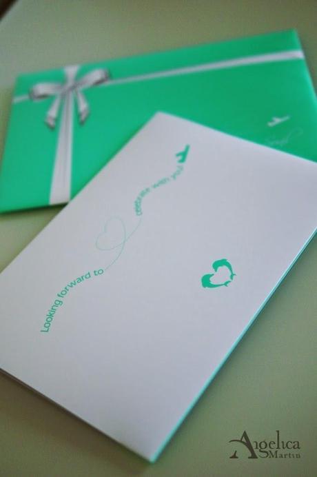 Invitación de Boda Neha y Sunil: Billete de avión