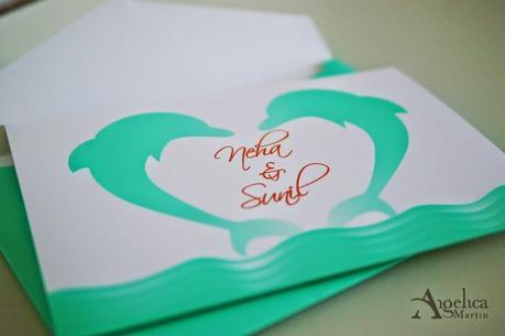 Invitación de Boda Neha y Sunil: Billete de avión