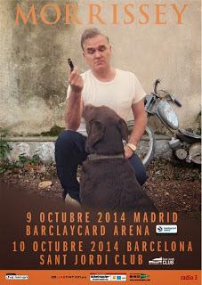 Morrissey en octubre en Madrid y Barcelona