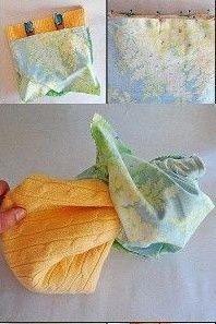 Cómo convertir un jersey en un bolso Cómo convertir un jersey en un bolso