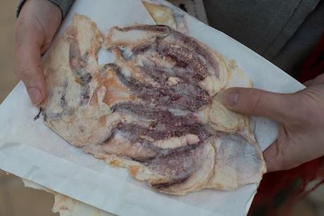 Galletas de pulpo, una comida típica de Enoshima