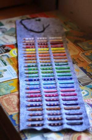 Estuche de fieltro para pinturas Estuche de fieltro para pinturas