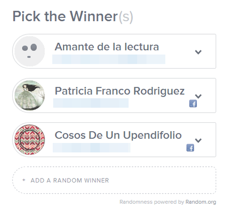 ¡Tercer ganador del sorteo! + Algunas cosillas