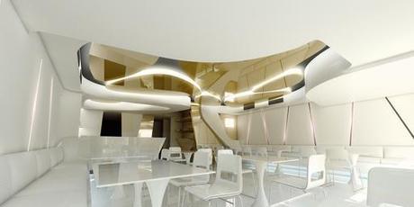 NUEVAS IMÁGENES DEL LOUNGE BAR DISEÑADO POR A-CERO EN POZUELO, MADRID