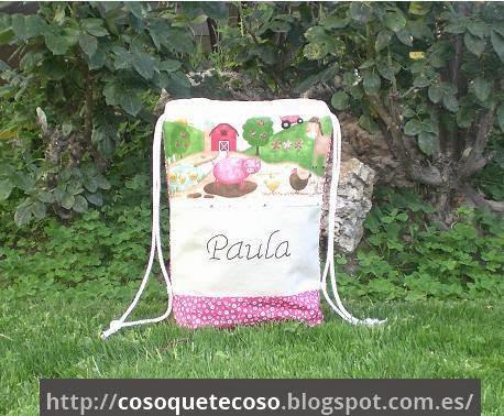 Mochila animales granja