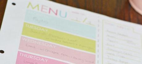 Planificar, organizar, menú semanal y compra