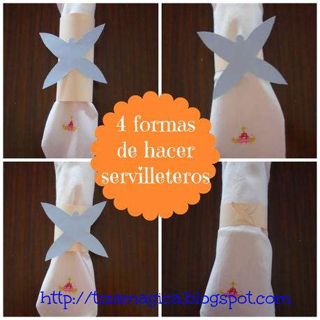 Cómo hacer servilleteros con cartulina y rollos de papel