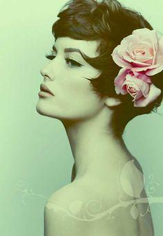 Corte de pelo pixie para una novia