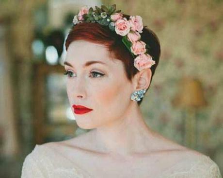 Corte de pelo pixie para una novia