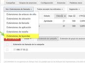 Extensiones Leyendas Google AdWords