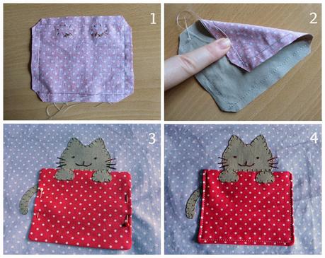 Tutorial: estuche gato / Tutorial: cat pencil case