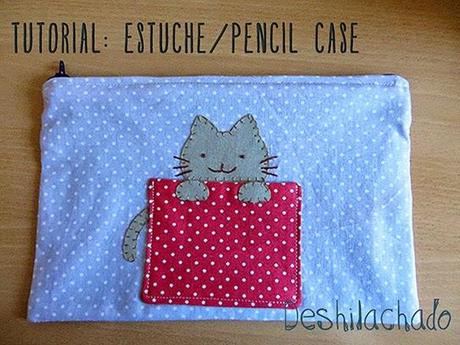 Tutorial: estuche gato / Tutorial: cat pencil case