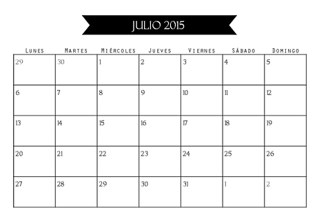 calendario julio 2015