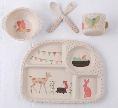 Vajillas de bambú Captura