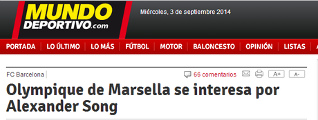 Mundo Deportivo y el fichaje de Song