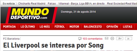 Mundo Deportivo y el fichaje de Song