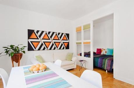 mini piso nórdico estilo nórdico distribución diáfana diseño de interiores nórdicos decoración muebles de ikea decoración mini pisos decoración interiores pequeños cocinas blancas modernas pequeñas blog decoración nordica escandinava 