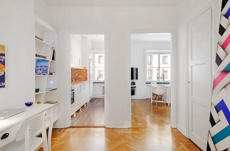 mini piso nórdico estilo nórdico distribución diáfana diseño de interiores nórdicos decoración muebles de ikea decoración mini pisos decoración interiores pequeños cocinas blancas modernas pequeñas blog decoración nordica escandinava 