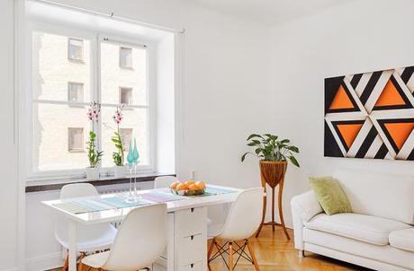 mini piso nórdico estilo nórdico distribución diáfana diseño de interiores nórdicos decoración muebles de ikea decoración mini pisos decoración interiores pequeños cocinas blancas modernas pequeñas blog decoración nordica escandinava 