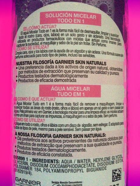 Agua Micelar de Garnier