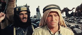 T.E. Lawrence y Sherif Ali ibn el Kharish en la película de 1962
