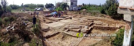 Las catas arqueológicas amplían la extensión de la villa romana de Sant Gregori, en Burriana (Castellón)