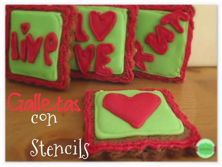 Galletas decoradas con Stencil