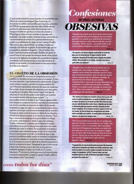 TERAPIA DE PAREJA EN COSMOPOLITAN:LOS PSICOANALISTAS DE GRUPO CERO HABLAN