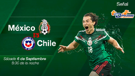 Trasmision en vivo México vs Chile amistoso septiembre 6 8:30pm