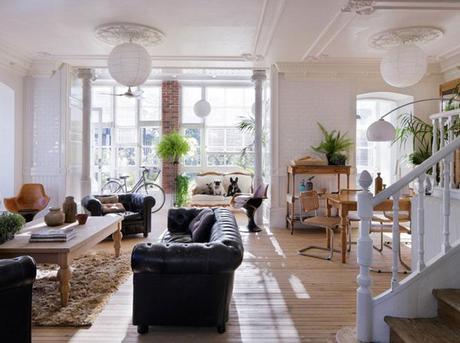 La transformacion perfecta. Un piso clasico de pinceladas industriales La transformacion perfecta. Un piso clasico de pinceladas industriales