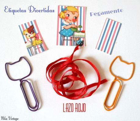 diy, marca - paginas, vintage, recotable niña