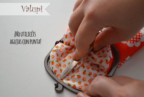 DIY - Como hacer un monedero de tela con boquilla metálica