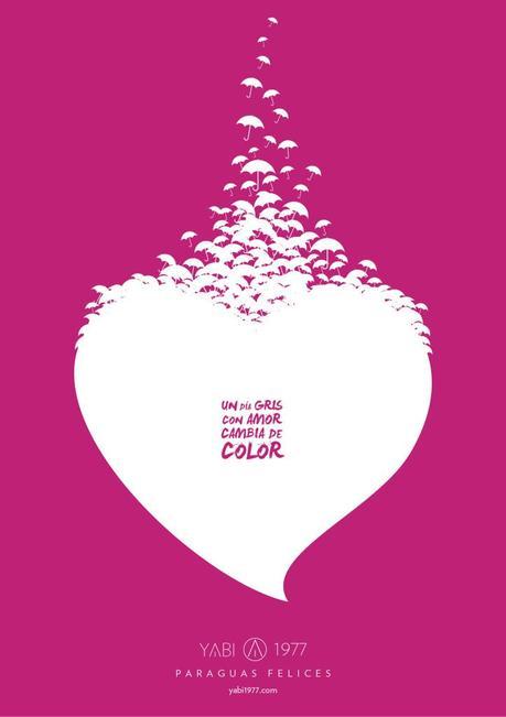 Los paraguas también molan Paraguas YABI corazon