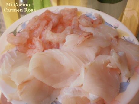 CAZUELA DE PESCADO Y MARISCO