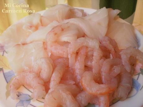 CAZUELA DE PESCADO Y MARISCO