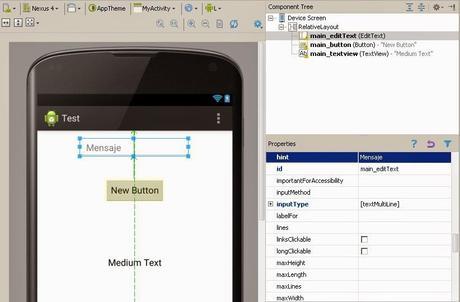 Hint Edit Text en Android Studio